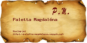 Paletta Magdaléna névjegykártya